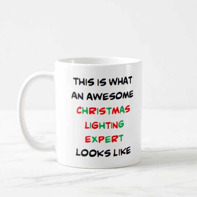 Taza De Café navidades experto en iluminación, impresionante (Izquierda)