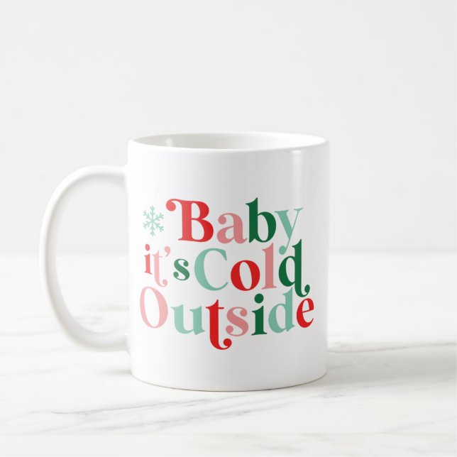 Taza De Café Navidades exteriores fríos y modernos (Izquierda)
