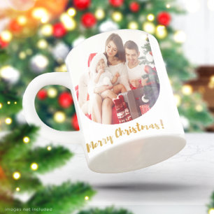 Taza De Café Navidades Familia vacaciones de invierno modernas 