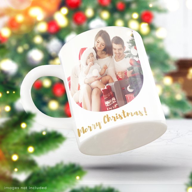 Taza De Café Navidades Familia vacaciones de invierno modernas  (Subido por el creador)