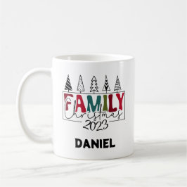 Taza De Café Navidades familiares Keepsake Holiday