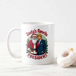 Taza De Café Navidades favoritos del presidente de Santa Claus,