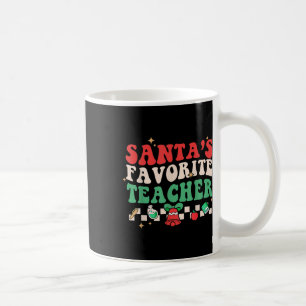 Taza De Café Navidades favoritos del profesor Retro Groovy Xma