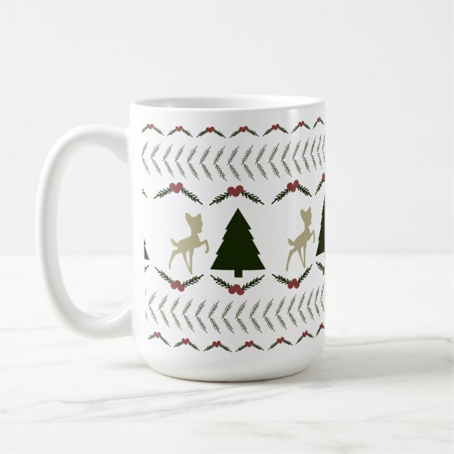 Taza De Café Navidades Fawn Mug (Izquierda)