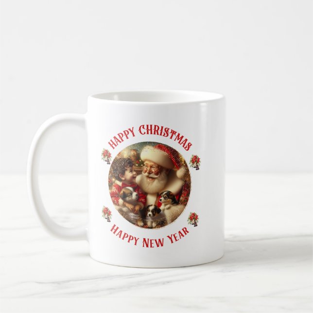 Taza De Café "Navidades felices - Año Nuevo feliz" (Izquierda)