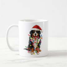 Navidades felices Bernese Mountain Dog Santa Hat