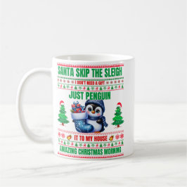 Taza De Café Navidades Feliz Navidad Por Pingüino Regalo