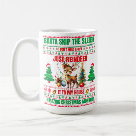 Taza De Café Navidades Feliz Navidad Por Regalo De Renos