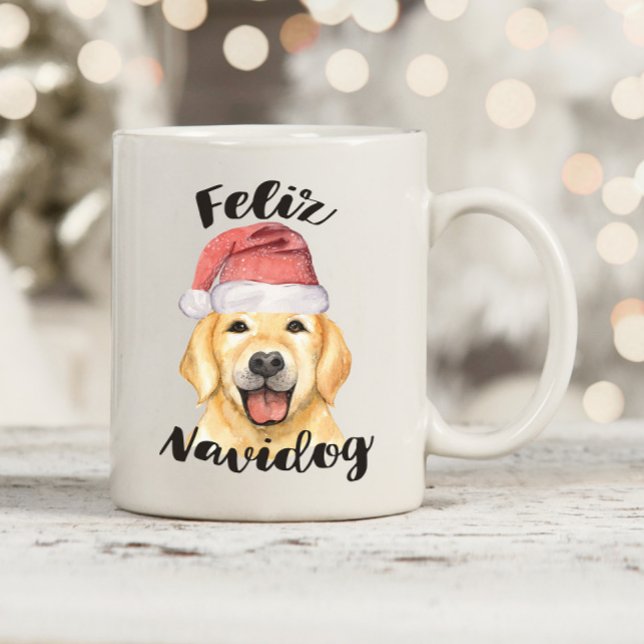 Taza De Café Navidades Feliz Navidog (Subido por el creador)