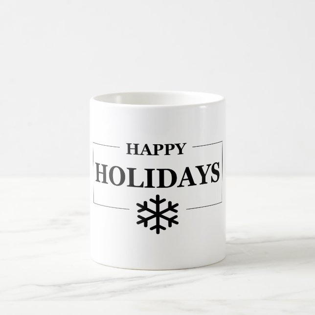 Taza De Café Navidades Feliz regalo de Personalizado de vacacio (Centro)
