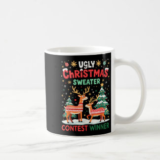 Taza De Café Navidades feos celebran concurso de renos suaves h
