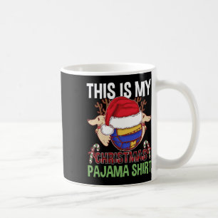 Taza De Café Navidades feos del divertido equipo de voleibol il