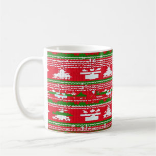Taza De Café Navidades feos Patrón de sudor Mug
