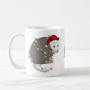 Taza De Café navidades feos santa claus opossum