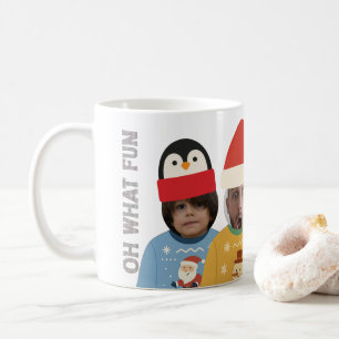 Taza De Café Navidades feos Sweater Funny Face Personalizado