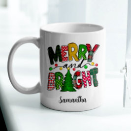 Taza De Café Navidades feriados y brillantes