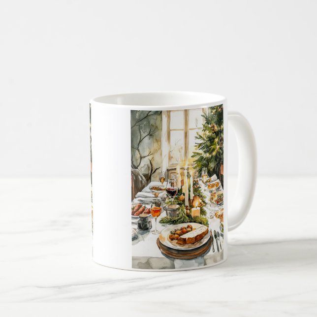 Taza De Café Navidades Festín Mug (Anverso derecho)