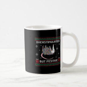 Taza De Café Navidades Festividades De Possum Sobreestimulados