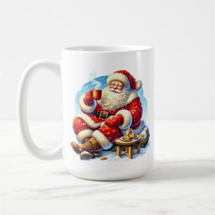 Taza De Café Navidades festivos cacao Santa add monograma