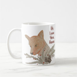 Taza De Café Navidades festivos Fox Grandma De Los Niños