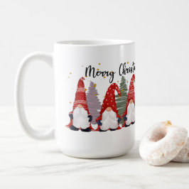 Taza De Café Navidades festivos gnome agregar monograma Mug