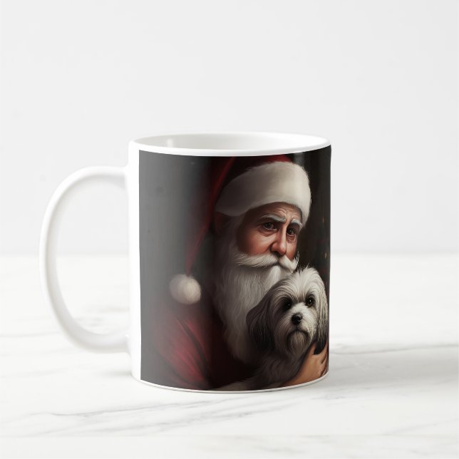Taza De Café Navidades festivos habaneses con Santa Claus (Izquierda)