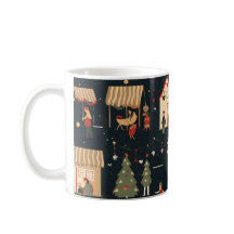 Navidades festivos Patrón de mercado Mug