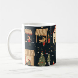 Taza De Café Navidades festivos Patrón de mercado Mug