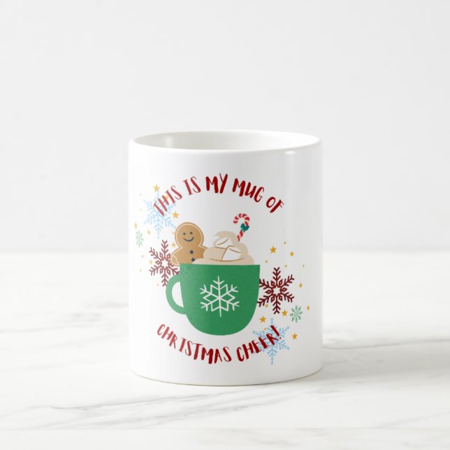 Taza De Café Navidades festivos saludan a Mug con hombre de pan (Centro)