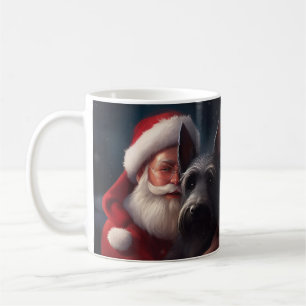 Taza De Café Navidades festivos Scottish Terrier Santa Claus