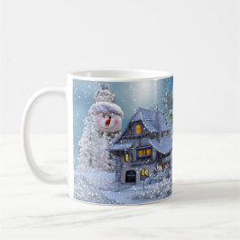 Taza De Café Navidades Fiesta invierno Hombre blanco de nieve R