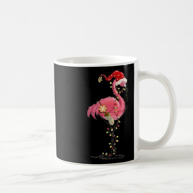 Taza De Café Navidades Flamingo En Martini Gl Por Holi Tropical (Derecha)