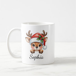 Taza De Café Navidades florales de Cute Coquette