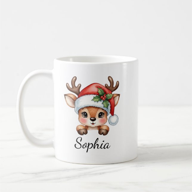 Taza De Café Navidades florales de Cute Coquette (Izquierda)
