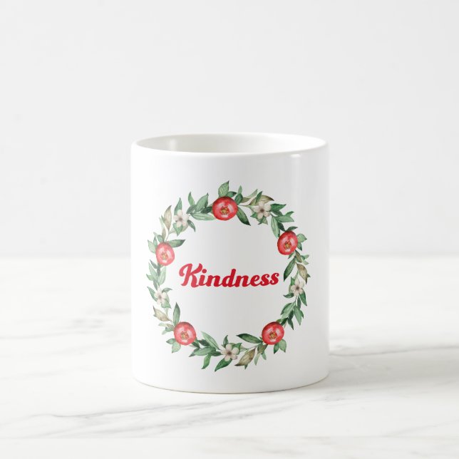 Taza De Café Navidades florales rosados con café taquillera (Centro)