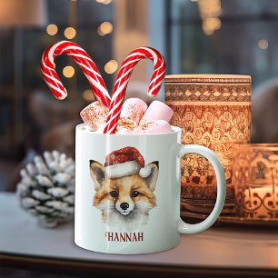 Taza De Café Navidades Fox Personalized Kids Mug