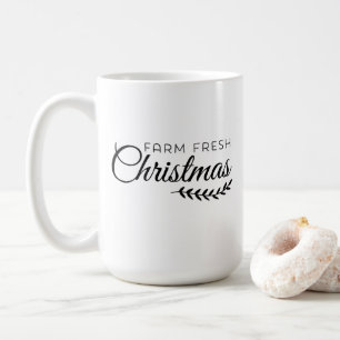 Taza De Café Navidades frescos de la granja Coffee Mug