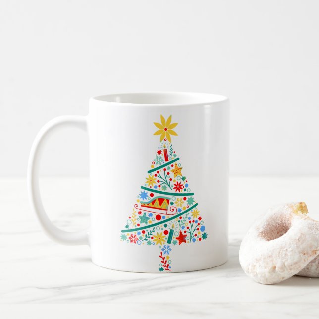 Taza De Café Navidades Galore (Con donut)