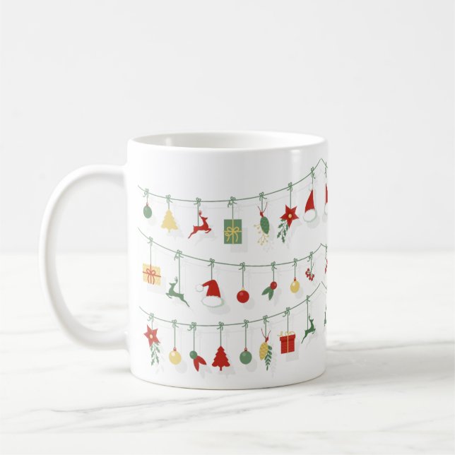 Taza De Café Navidades Garland (Izquierda)