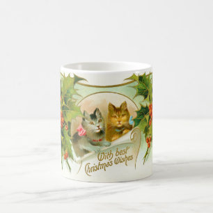 Taza De Café Navidades gatos