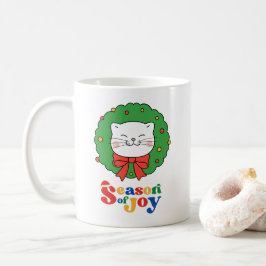 Taza De Café Navidades gatos kawaii comieron una temporada de a