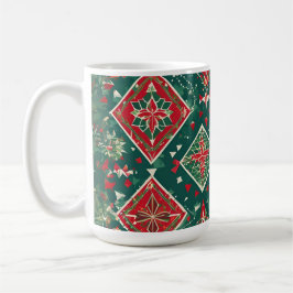 Taza De Café Navidades geométricos festivos Charm Mug