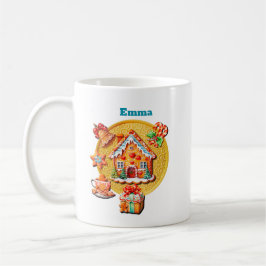 Taza De Café Navidades Gingerbread Candy House y Año Nuevo