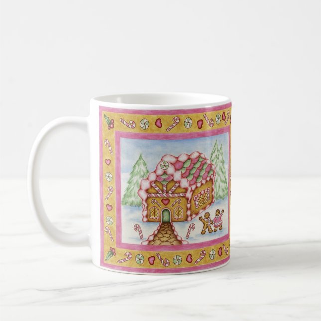 Taza De Café Navidades Gingerbread House Coffee Mug Gift (Izquierda)