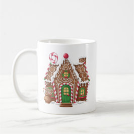 Taza De Café Navidades Gingerbread House Design Mug