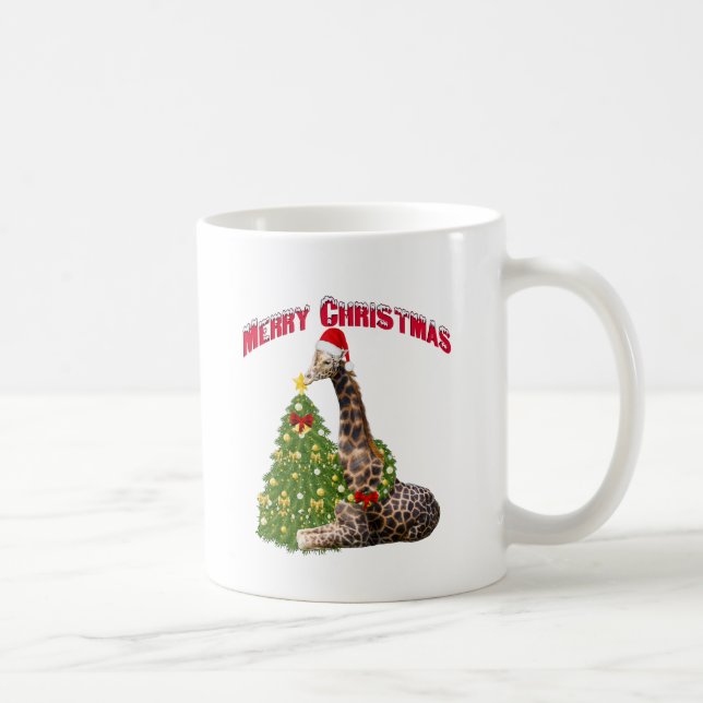 Taza De Café Navidades Giraffe (Derecha)