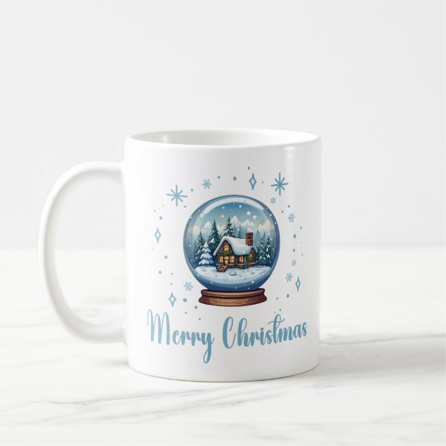 Taza De Café Navidades Globe Snow Magic (Izquierda)