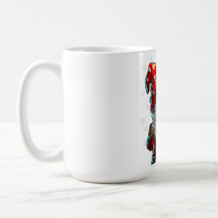 Taza De Café Navidades Gnome Camisas Hombres Mujeres Búfalo Roj