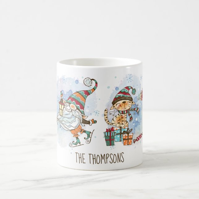 Taza De Café Navidades Gnome Personalizados Nórdicos (Centro)