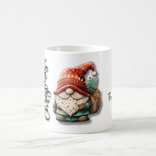 Taza De Café Navidades Gnome refrigerador de bebidas de diseño  (Centro)